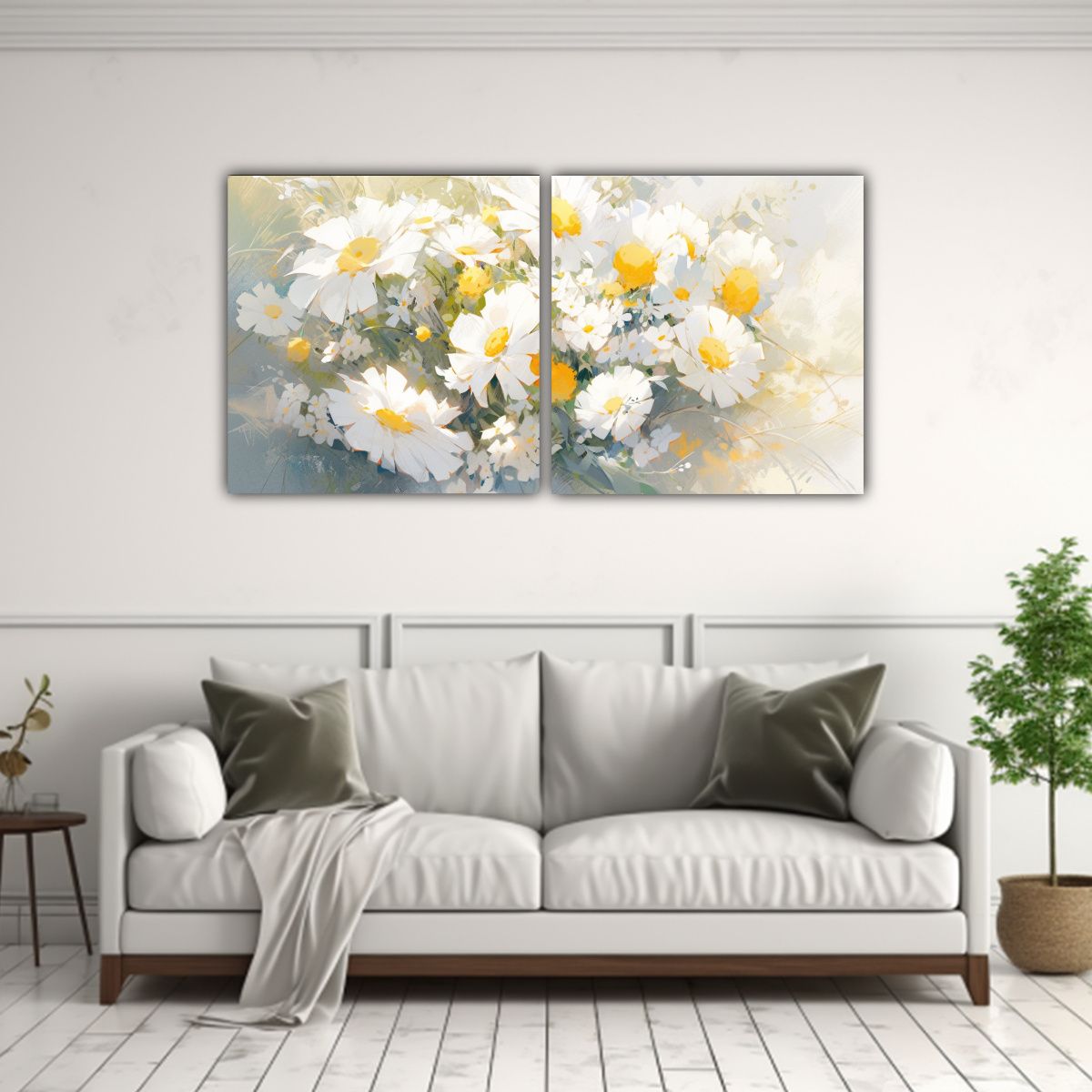 GENERICO - Pinturas Set 2 Cuadros Horizontales Clásicos 100x50 Cm