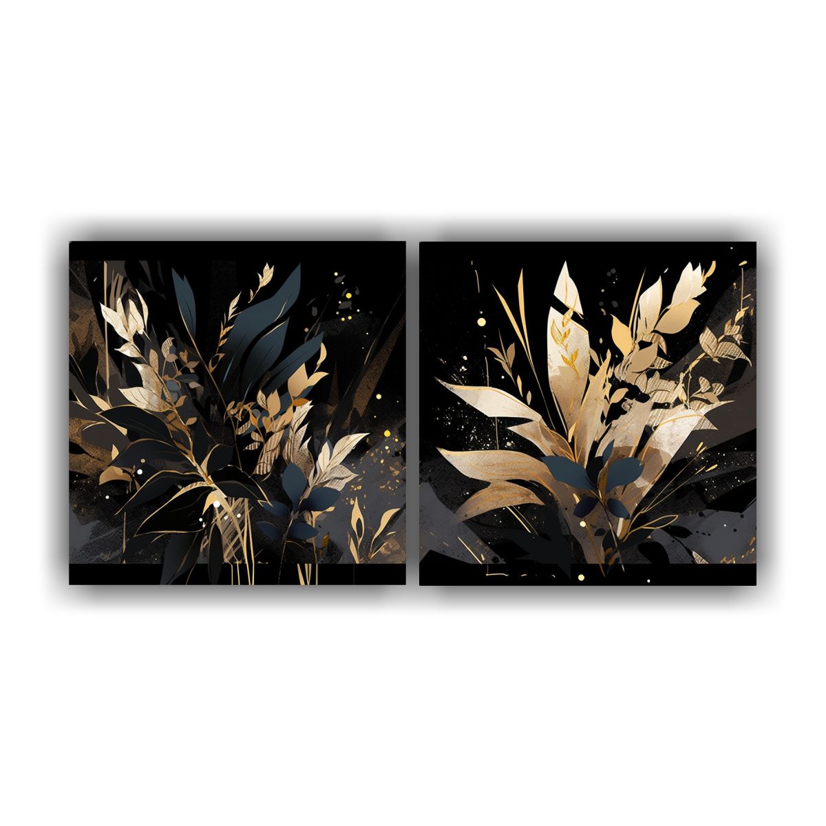 GENERICO - Pinturas De Decoración En Vida Gold Y Negro 60x30 Cm