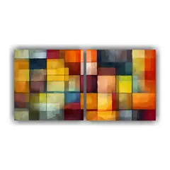 GENERICO - Pinturas Decorativas Abstractas Cuadros Alegría 80x40 Cm