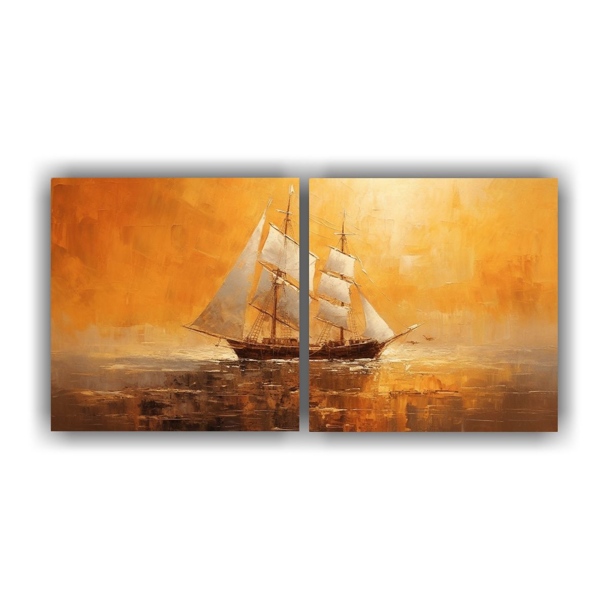 GENERICO - Pinturas Decorativas De Dos Composiciones 60x30 Cm