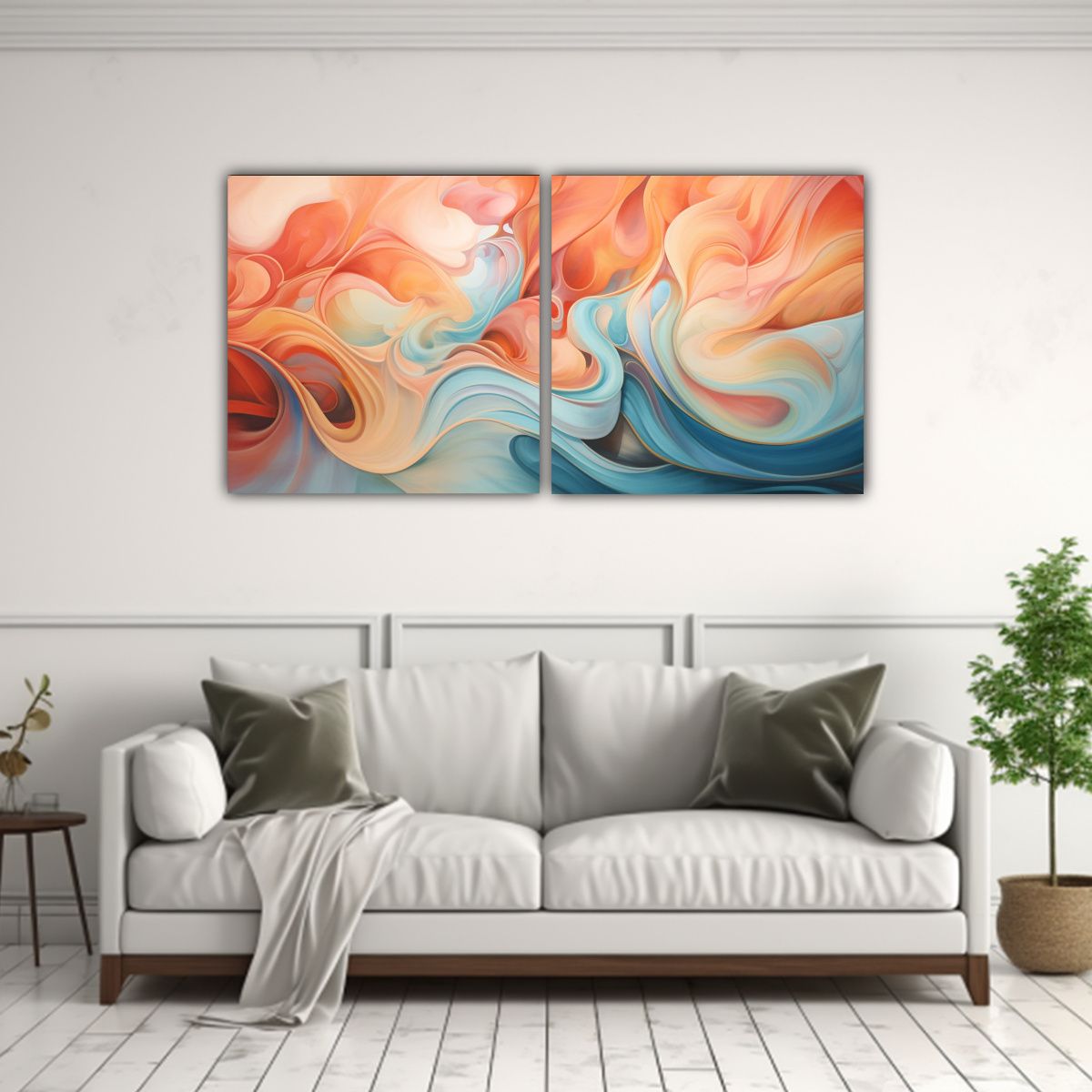 GENERICO - Artes De Pared Abstractas Vision Susurrante En 60x30 Cm