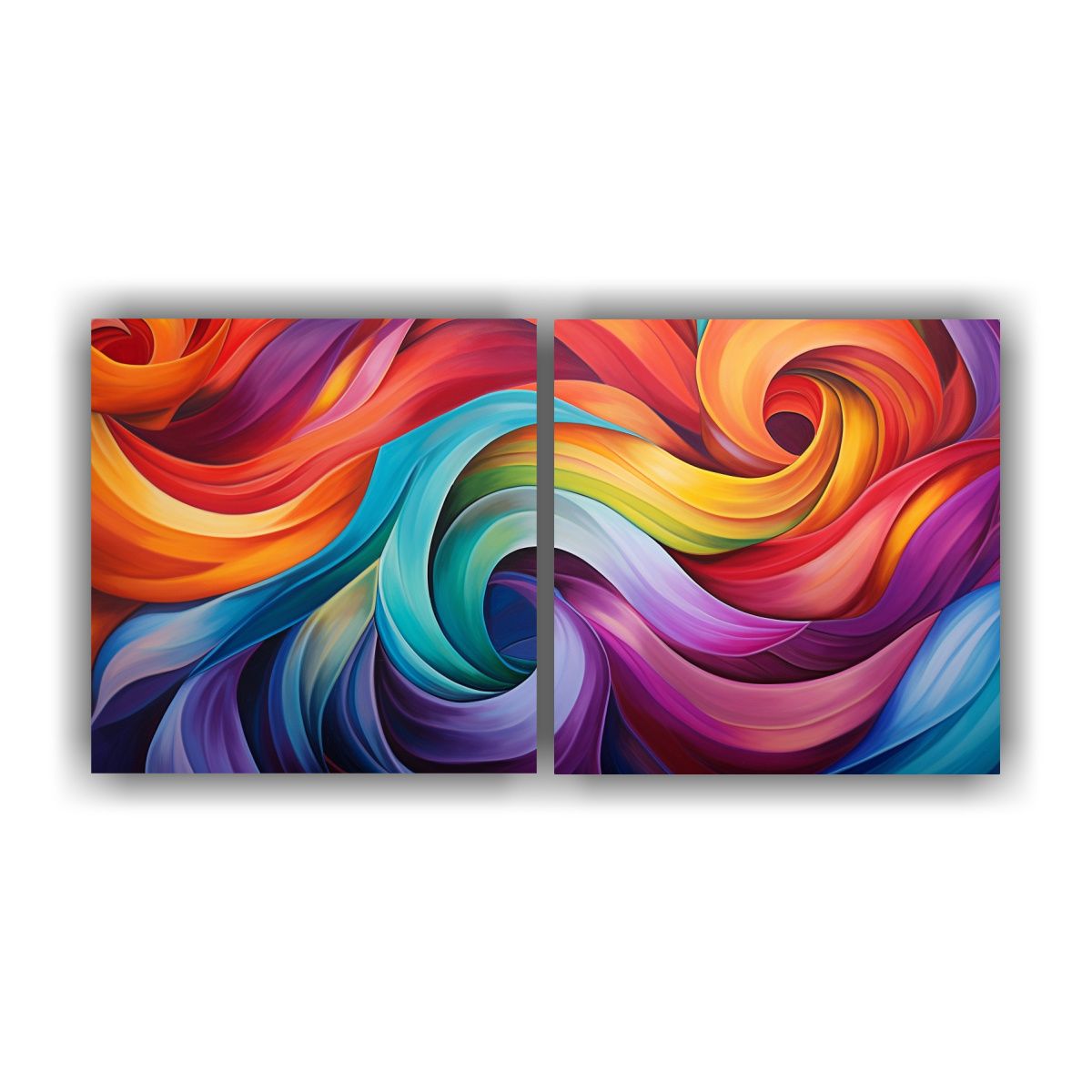 GENERICO - Cuadros Acuarela Escenario Whirling Abstracto Con 100x50 Cm
