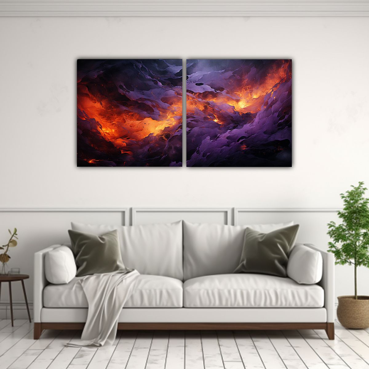 GENERICO - Cuadros Decorativos De Arte Fluido Minimalista 100x50 Cm