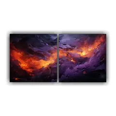 GENERICO - Cuadros Decorativos De Arte Fluido Minimalista 80x40 Cm