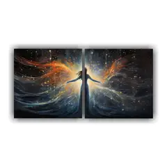 GENERICO - Cuadro Fotográfico Decorativo Danza Surrealista 60x30 Cm