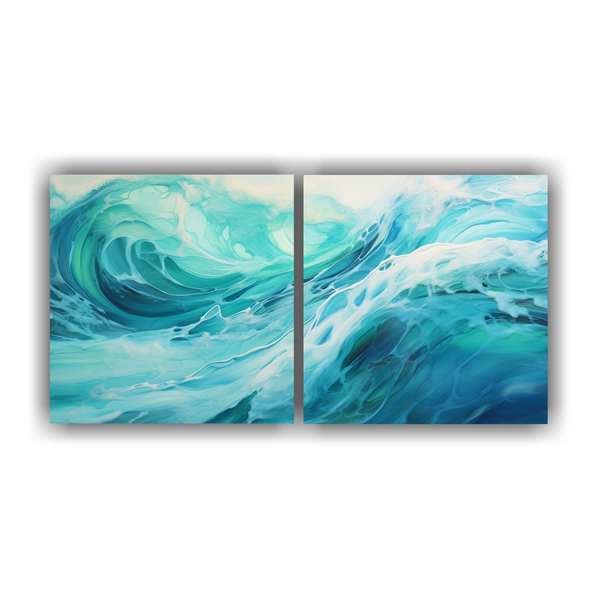 GENERICO - Pinturas Creativas Estéticas De Dos Lienzos De 80x40 Cm