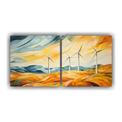 GENERICO - Composiciones Colores Cocina Ritmo Abstracto De 100x50 Cm