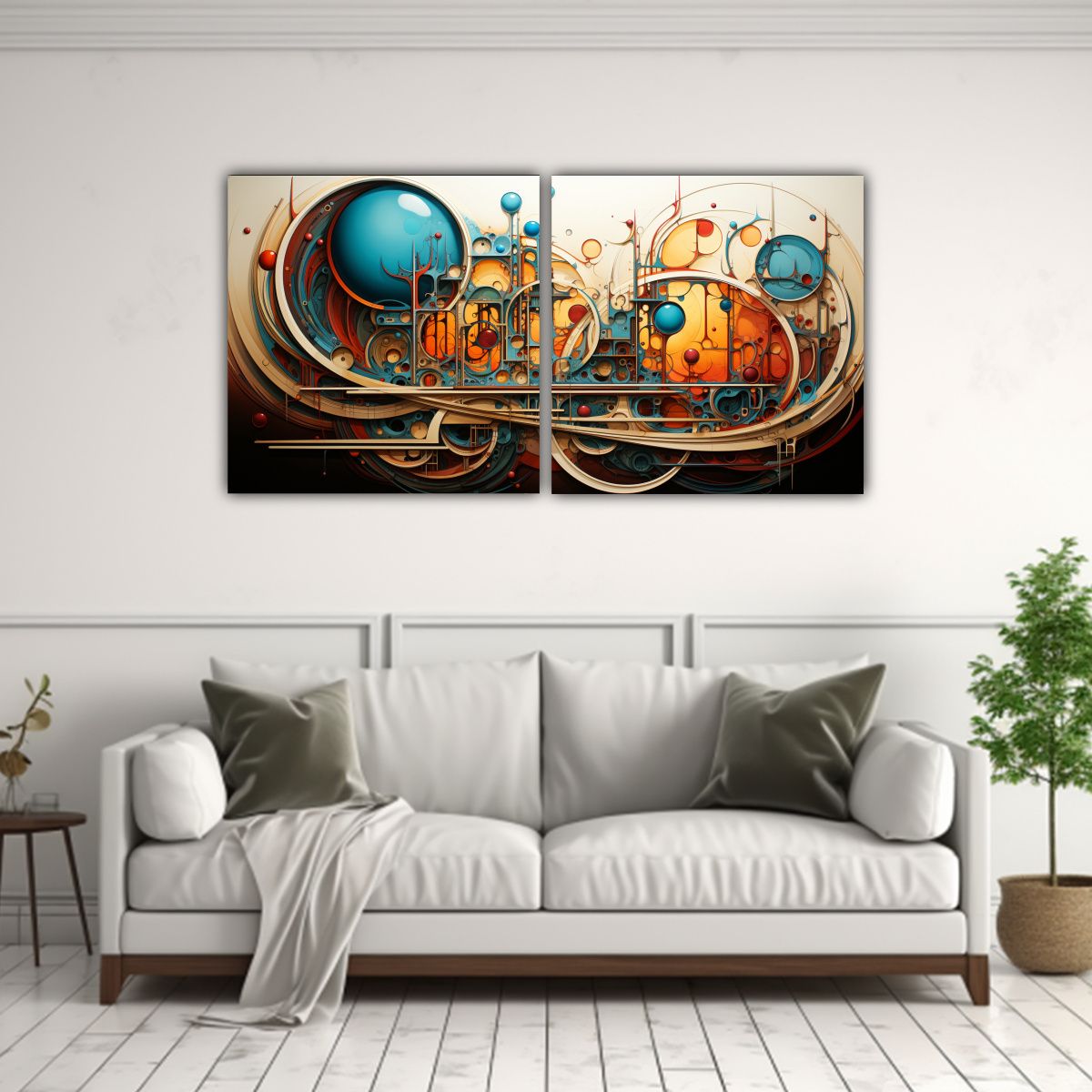 GENERICO - Pinturas Decorativas Modernas Con Vitalidad 60x30 Cm