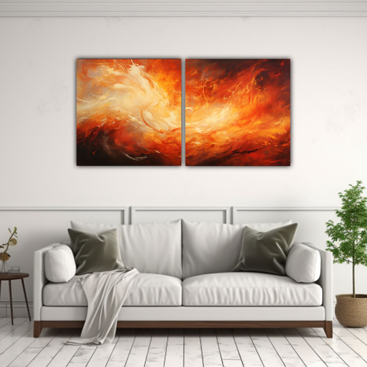 GENERICO - Pintura Moderna Abstracta Para Habitación 100x50 Cm