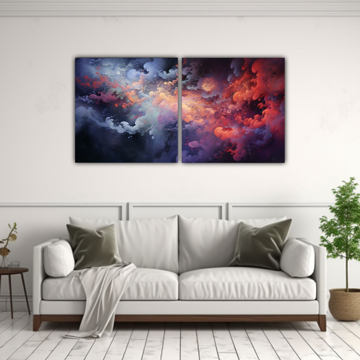 GENERICO - Pinturas Decorativas De El Caos De Una Tormenta 80x40 Cm