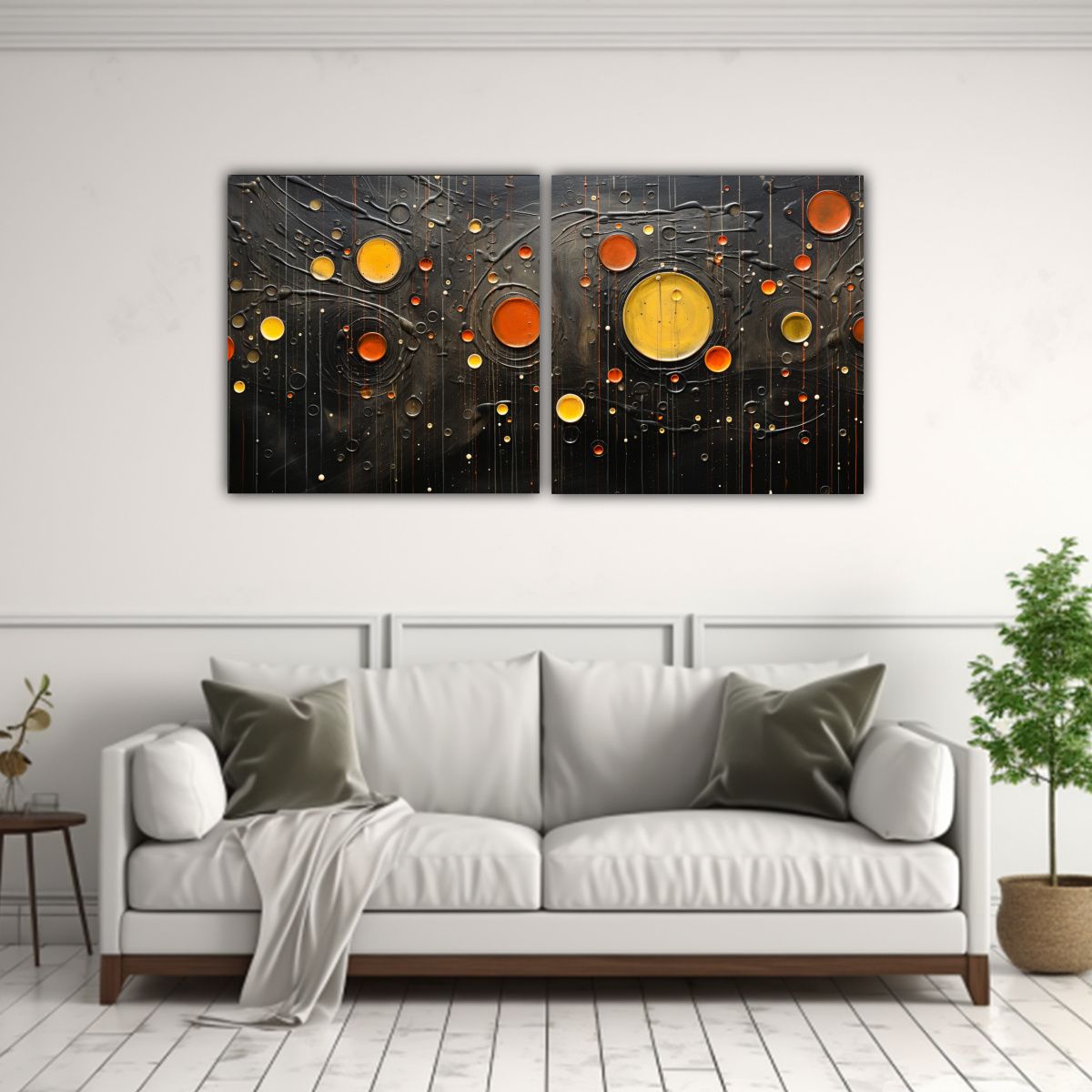 GENERICO - Paisaje Lluvioso En El Tejado De Hojalata Una 60x30 Cm