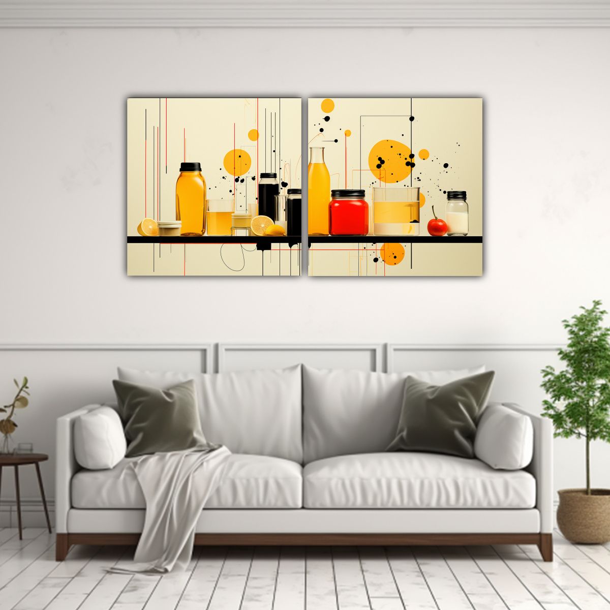 GENERICO - Cuadros Minimalistas Exclusivos De Fábrica De 80x40 Cm