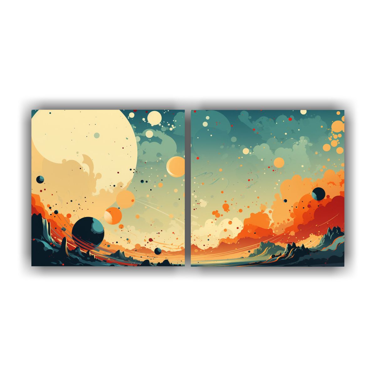 GENERICO - Pinturas Decorativas Con Diseño Majestuoso De 100x50 Cm