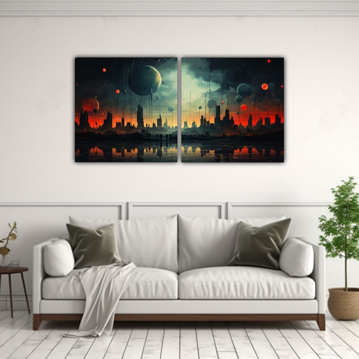 GENERICO - Pinturas Decorativas Con Combinación Llamativa 100x50 Cm