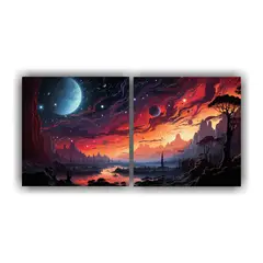 GENERICO - Arte Pared Fotografía Calidez Agujero Negro 100x50 Cm