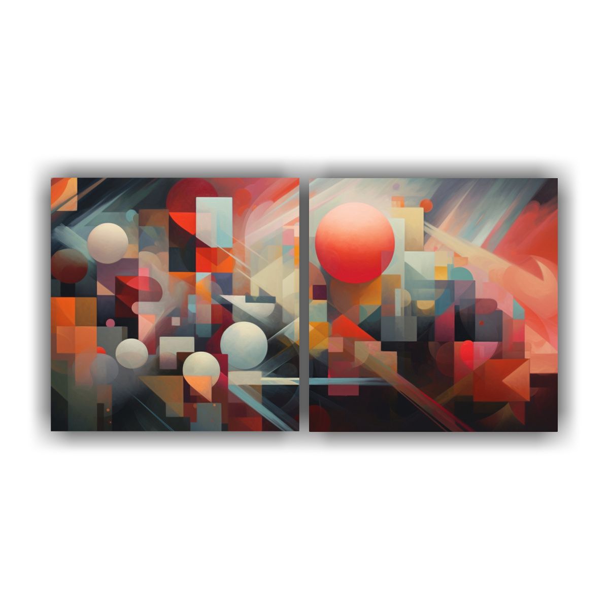 GENERICO - Arte Digital Personalidad HD Set 2 Dibujos Con 100x50 Cm