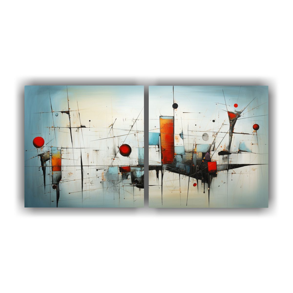 GENERICO - Cuadros Abstractos Para Decoración Detalles E 80x40 Cm