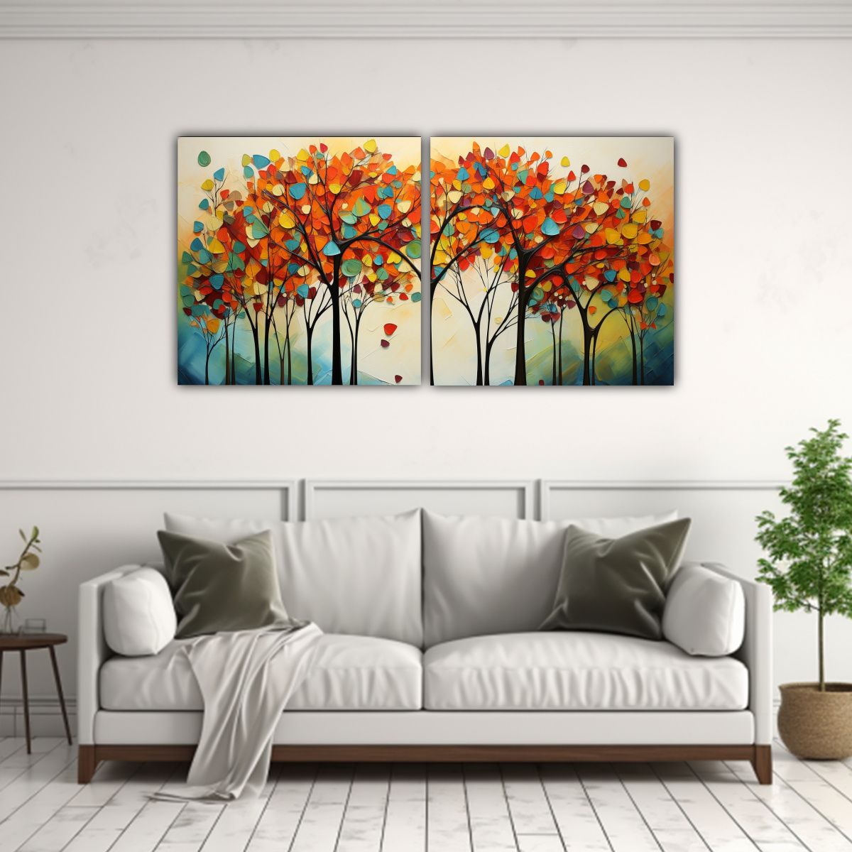 GENERICO - Conjunto 2 Artes Imagen Clásico Pinturas 100x50 Cm