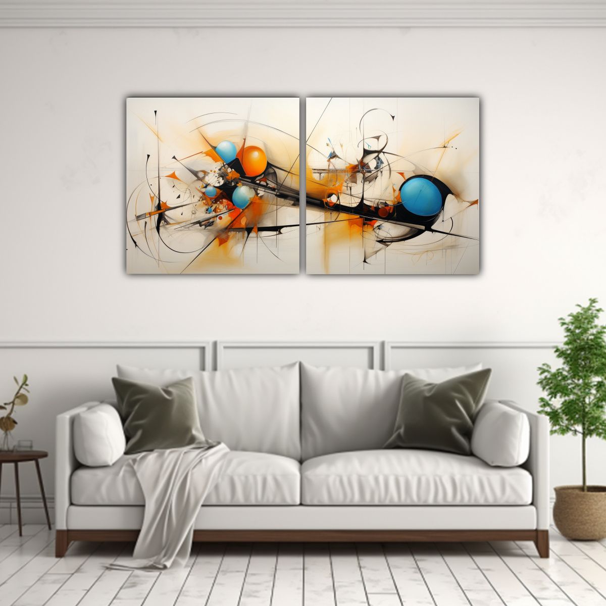 GENERICO - Pinturas Abstractas Grandes En Tela Sublimada Con 80x40 Cm