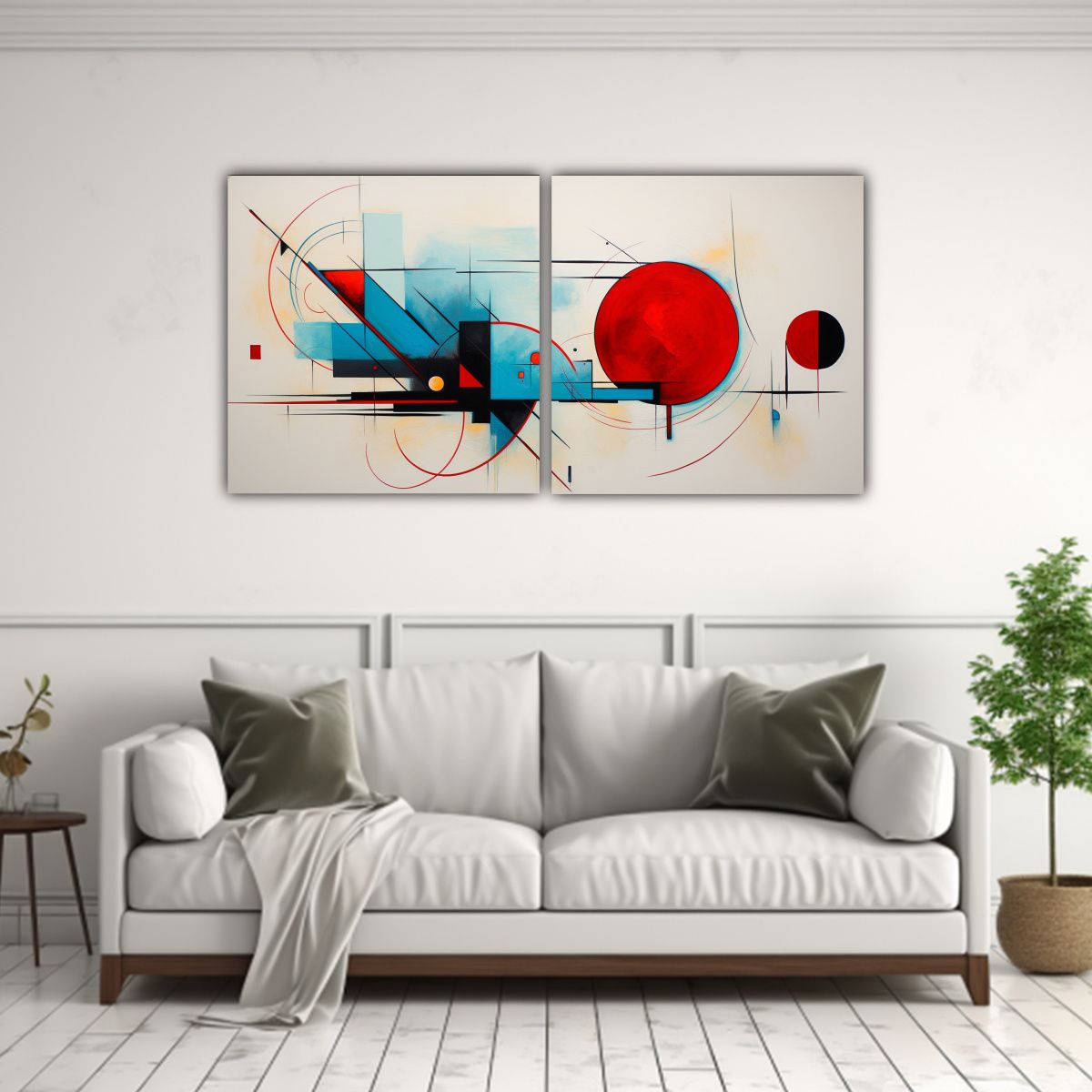 GENERICO - Pinturas Abstractas Minimalistas Para Decorar La 80x40 Cm