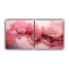 GENERICO - Lienzos Hermoso Dormitorio En Mármol Rosa Y 80x40 Cm