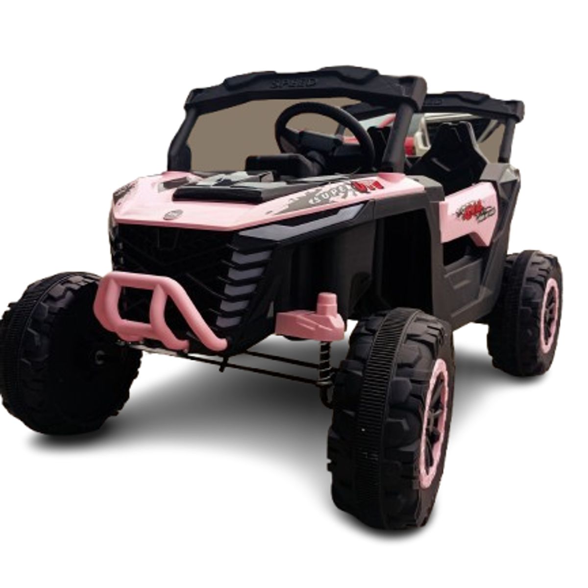 GENERICO - Jeep Auto A Bateria 12v Con Control Remoto Rosa 901