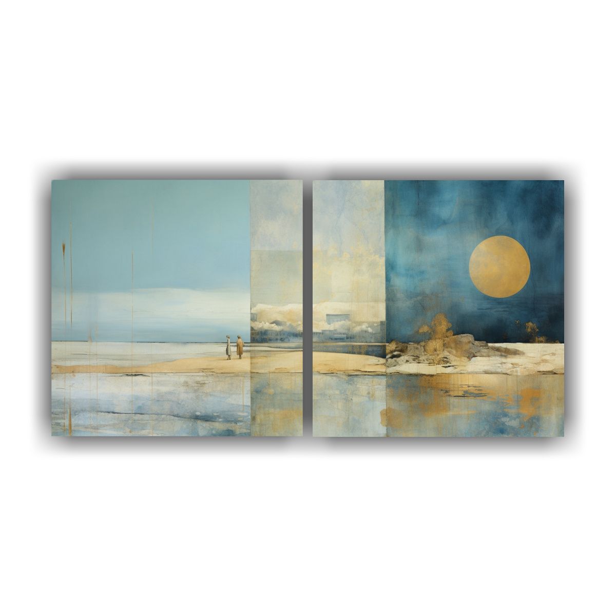 GENERICO - Pintura En Lienzo Decorativa Con Acuarelas De 80x40 Cm