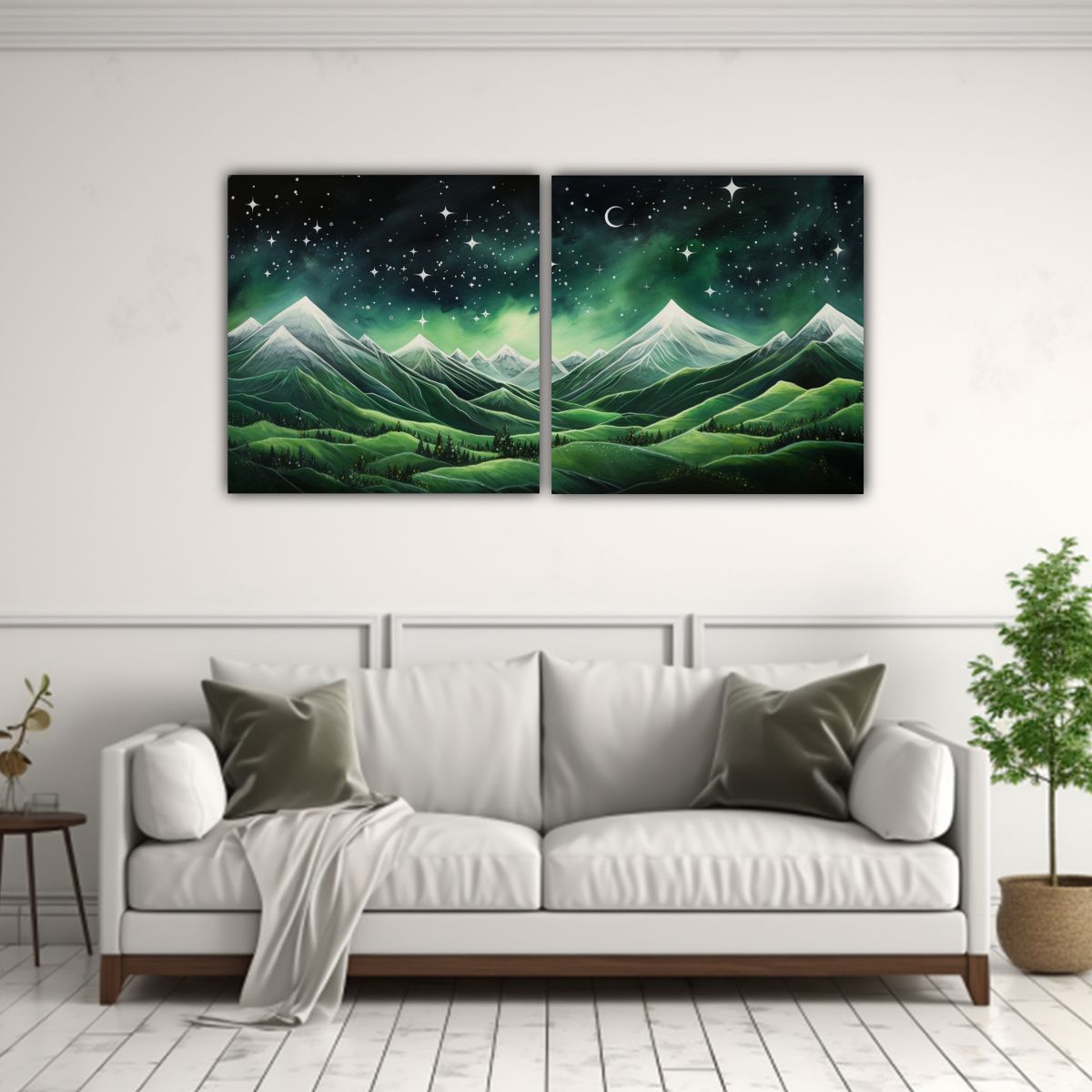 GENERICO - Pinturas Decorativas Minimalistas De Paisaje 60x30 Cm