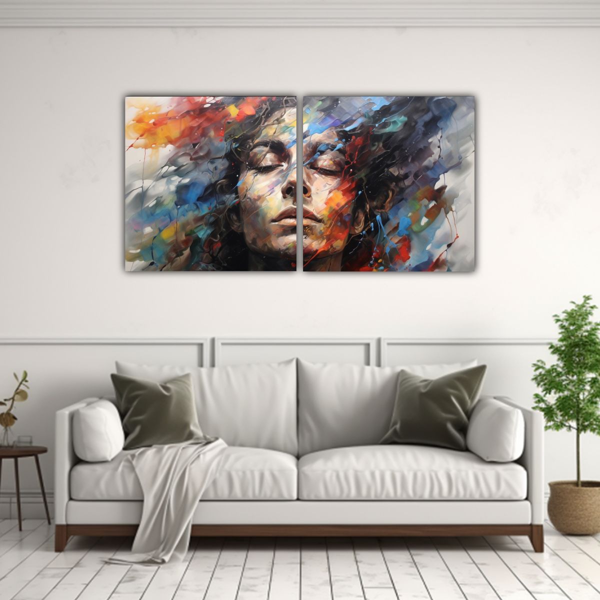 GENERICO - Pinturas Decorativas De Lujosos Contornos 60x30 Cm