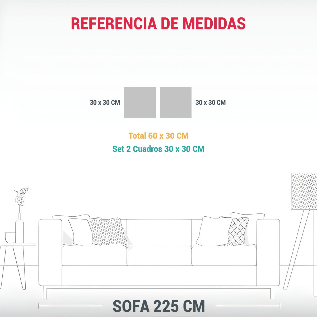 GENERICO - Cuadro Abstracto De Bailarín Moderno 60x30 Cm