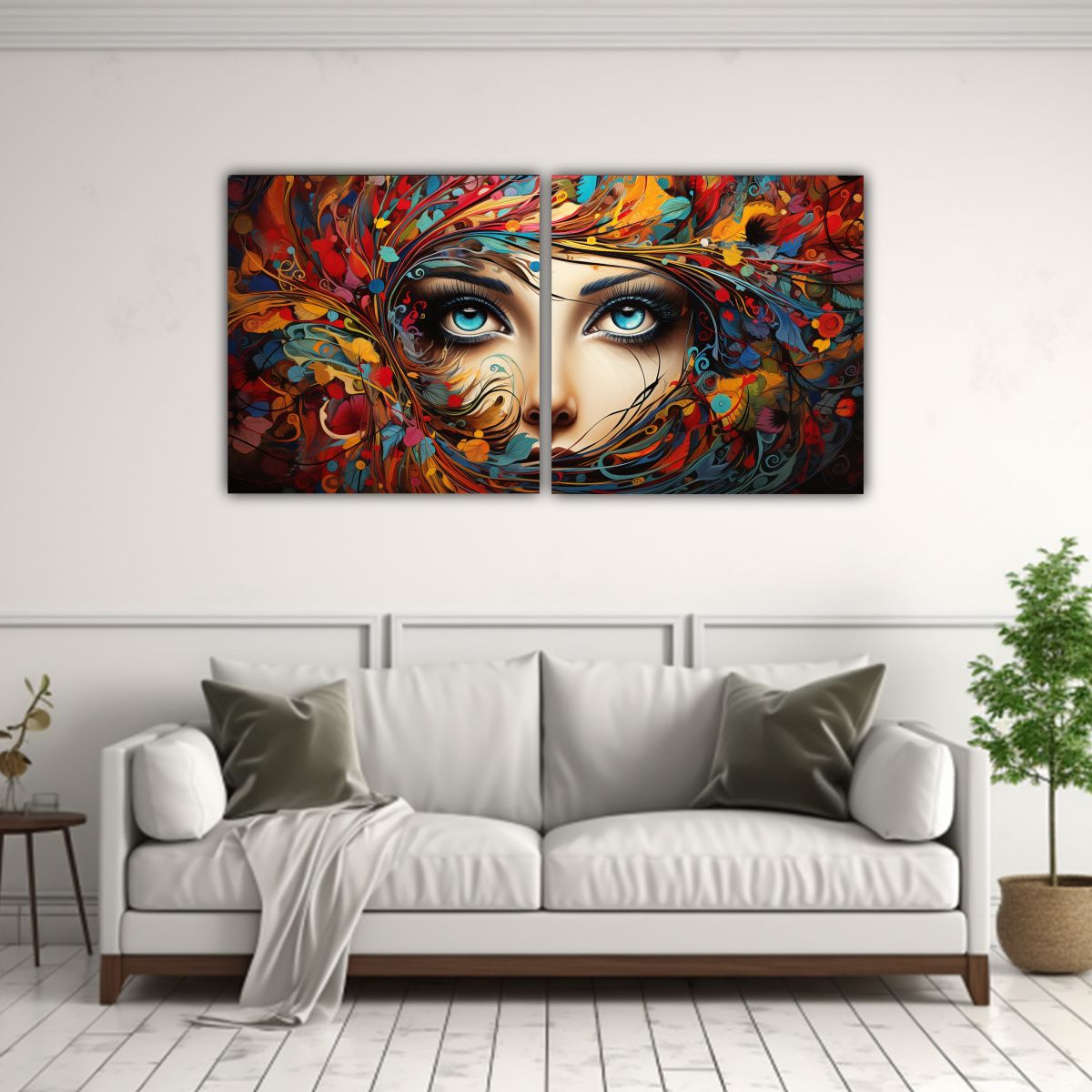 GENERICO - Pinturas Decorativas De Conciencia Brillante En 100x50 Cm