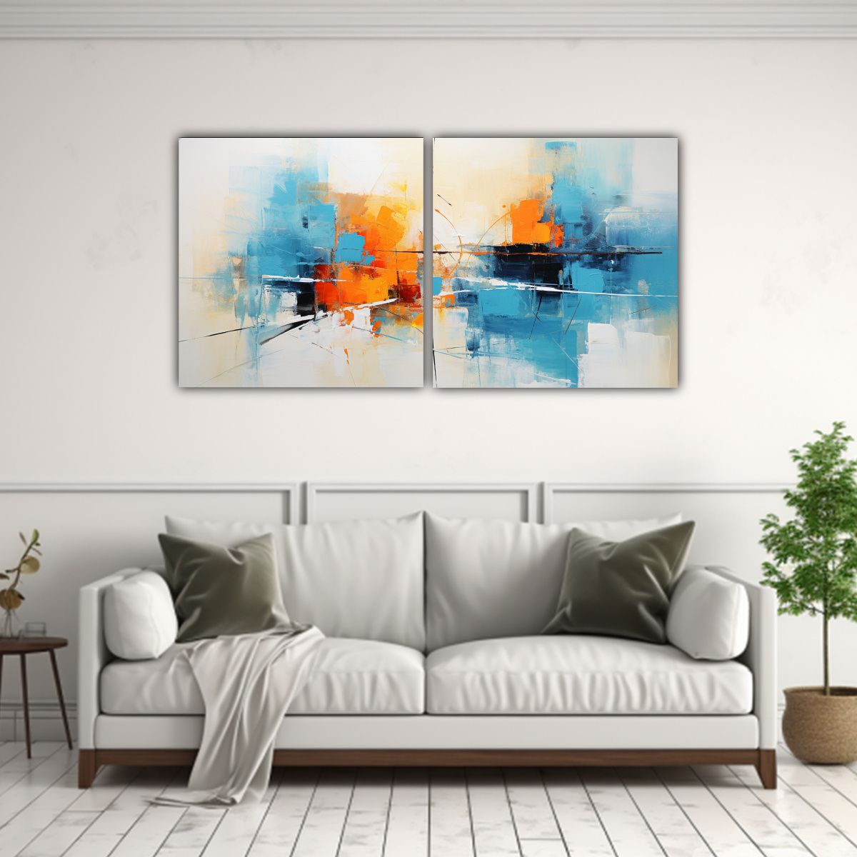 GENERICO - Pinturas Decorativas Innovadoras Con Tonos 60x30 Cm
