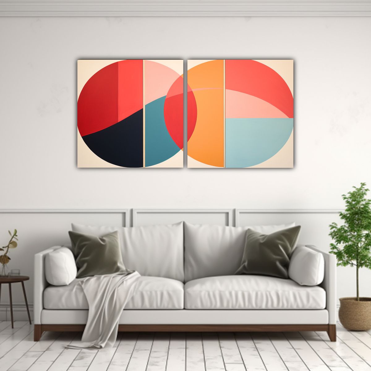 GENERICO - Lienzos De Tela Horizontal Estilo Minimalista 80x40 Cm