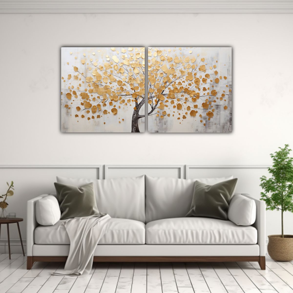 GENERICO - Conjunto De 2 Lienzos Juveniles Inspiración 80x40 Cm