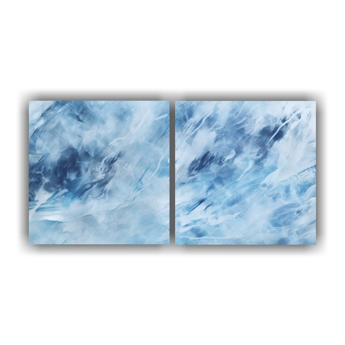 GENERICO - Pinturas Decorativas Abstractas De Invierno Dos 80x40 Cm