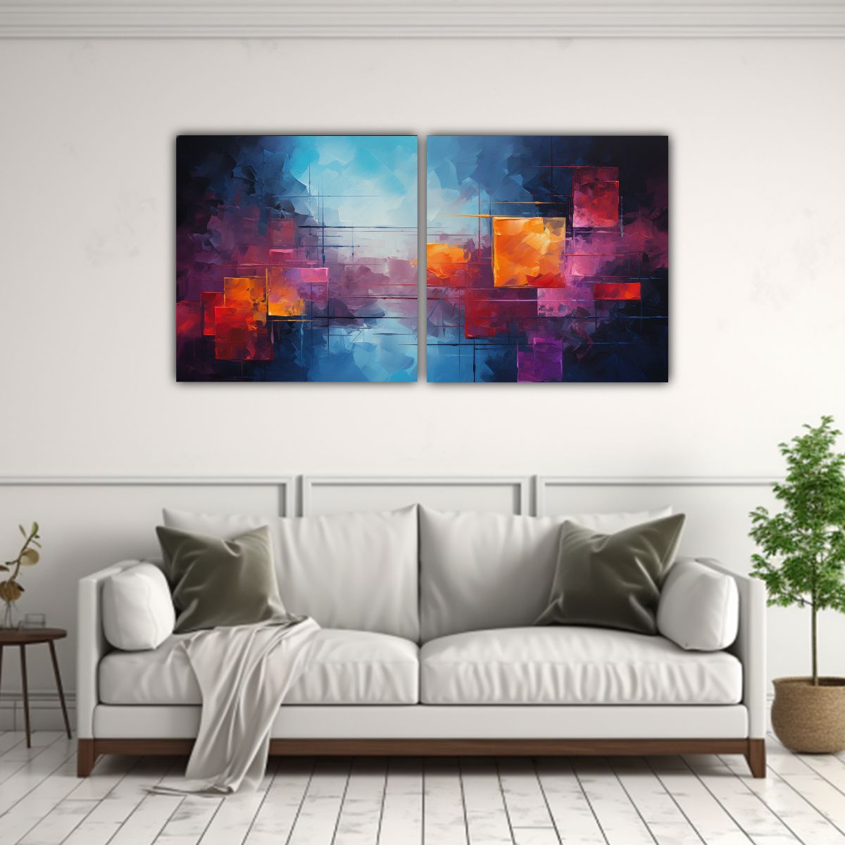 GENERICO - Pinturas Modernas Abstractas Para Cocina En 100x50 Cm