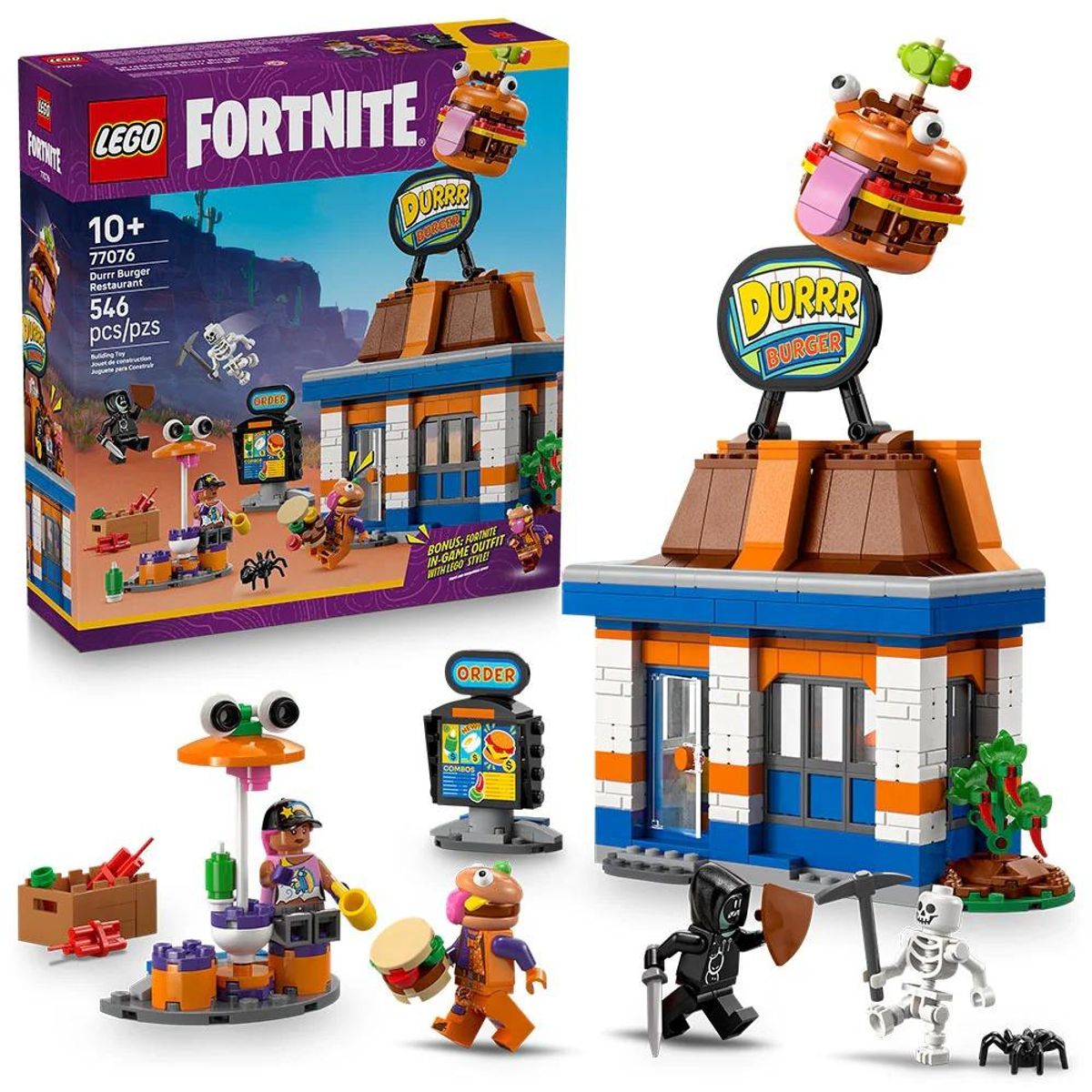 LEGO - LEGO Fortnite - Restaurante Hamburrrguesa - 77076