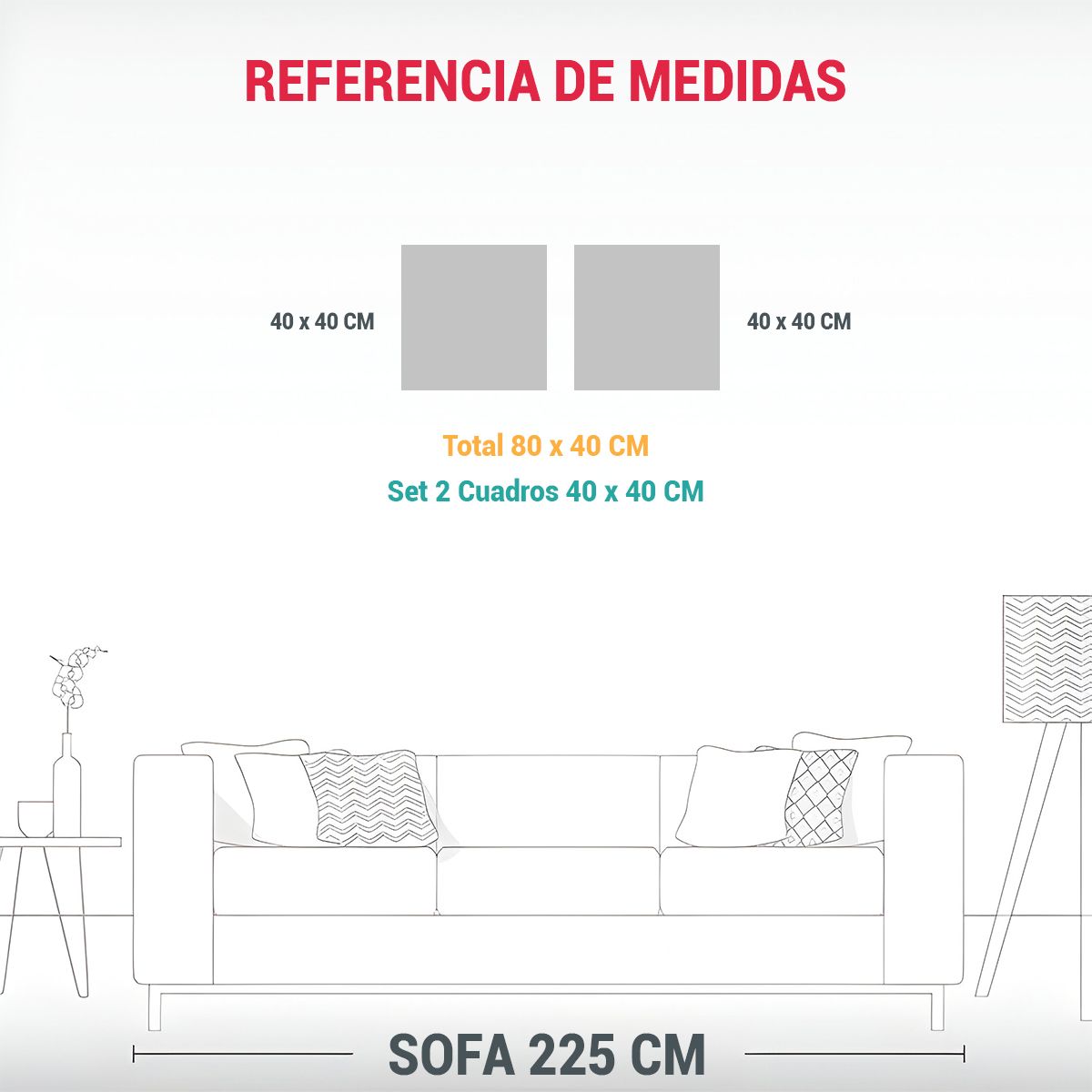 GENERICO - Pinturas Decorativas De Belleza Natural En 80x40 Cm