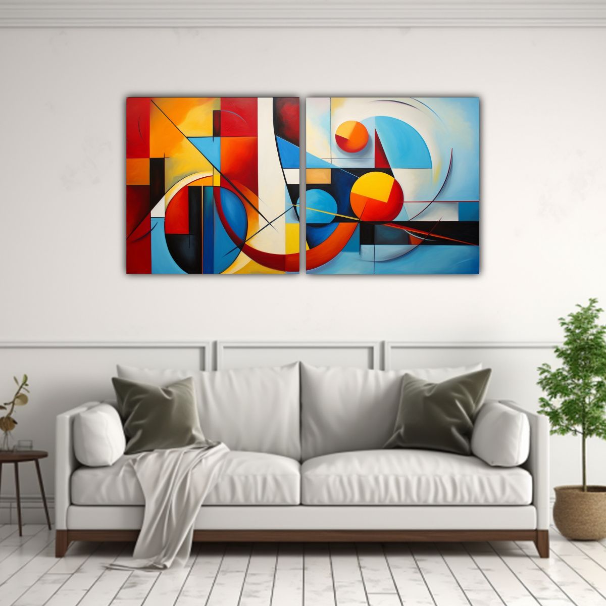 GENERICO - Pinturas Decorativas En Fusión Abstracta De 60x30 Cm