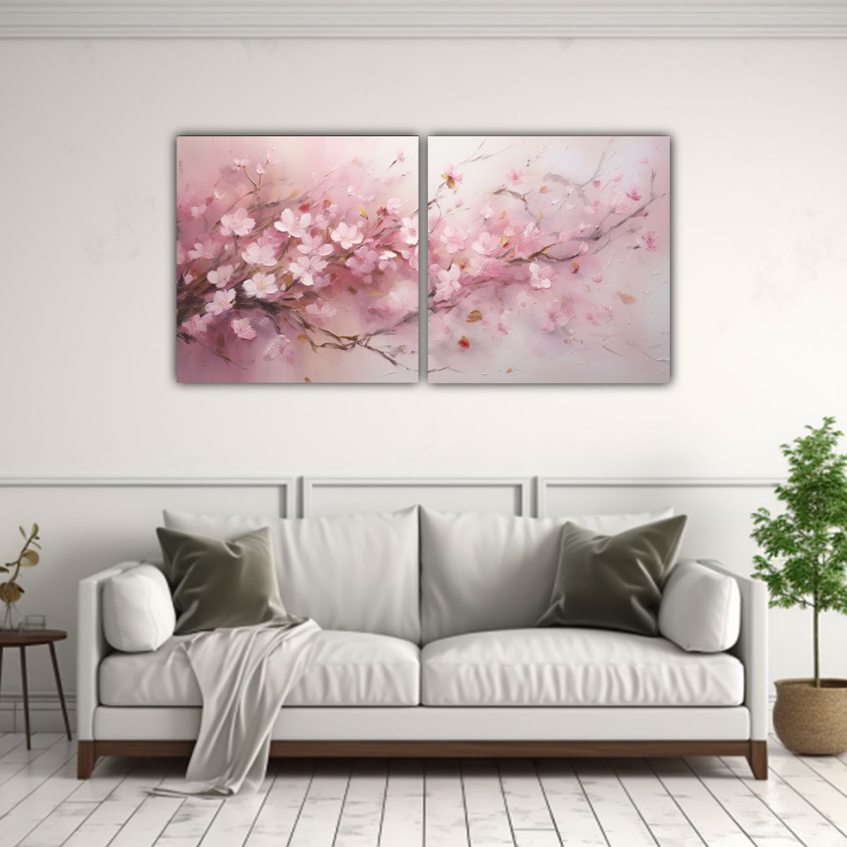 GENERICO - Cuadro Abstracto Viento Petalos Danza Colores 80x40 Cm