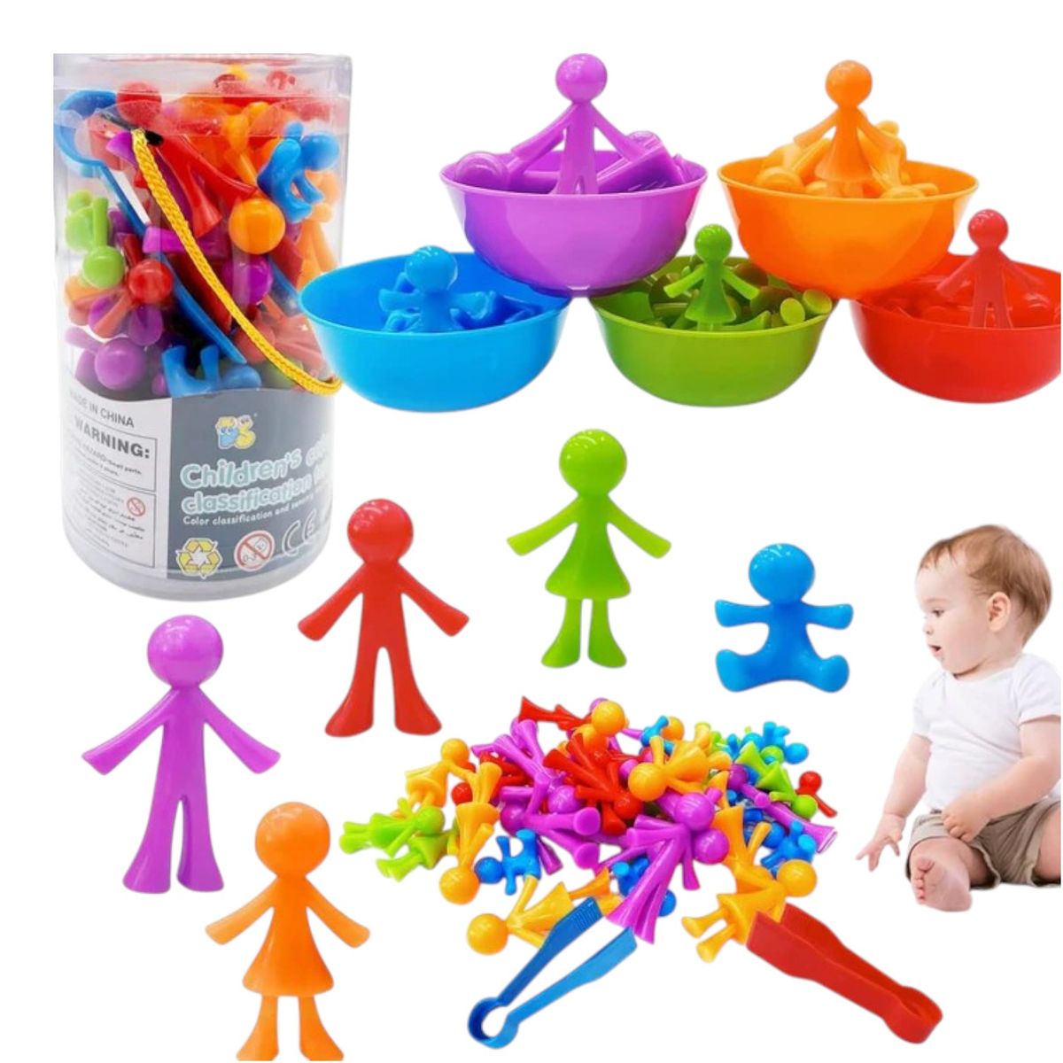 GENERICO - JUEGO DE CLASIFICACION DE FAMILIA MONTESSORI