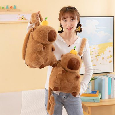 Imagen 2 del producto Mochila Peluche Capibara Bolso Kawaii Capybara