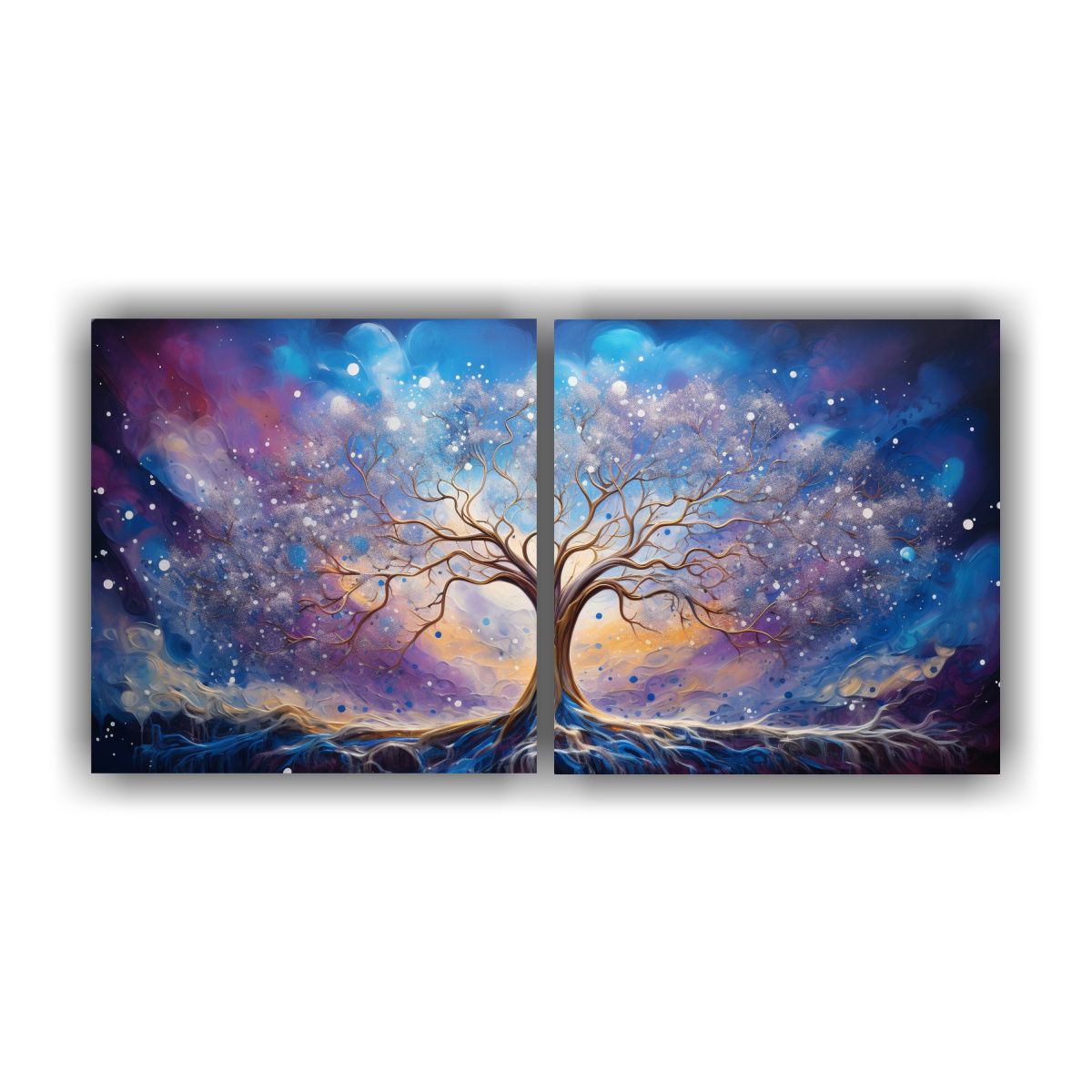 GENERICO - Pintura Set 2 Canvas Inspiración Único En 80x40 Cm