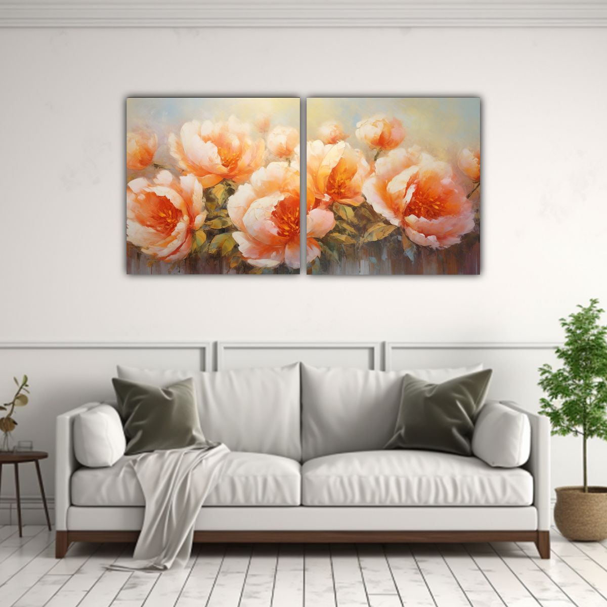 GENERICO - Pintura En Lienzo Estilo Dos Telas En Bastidor 100x50 Cm