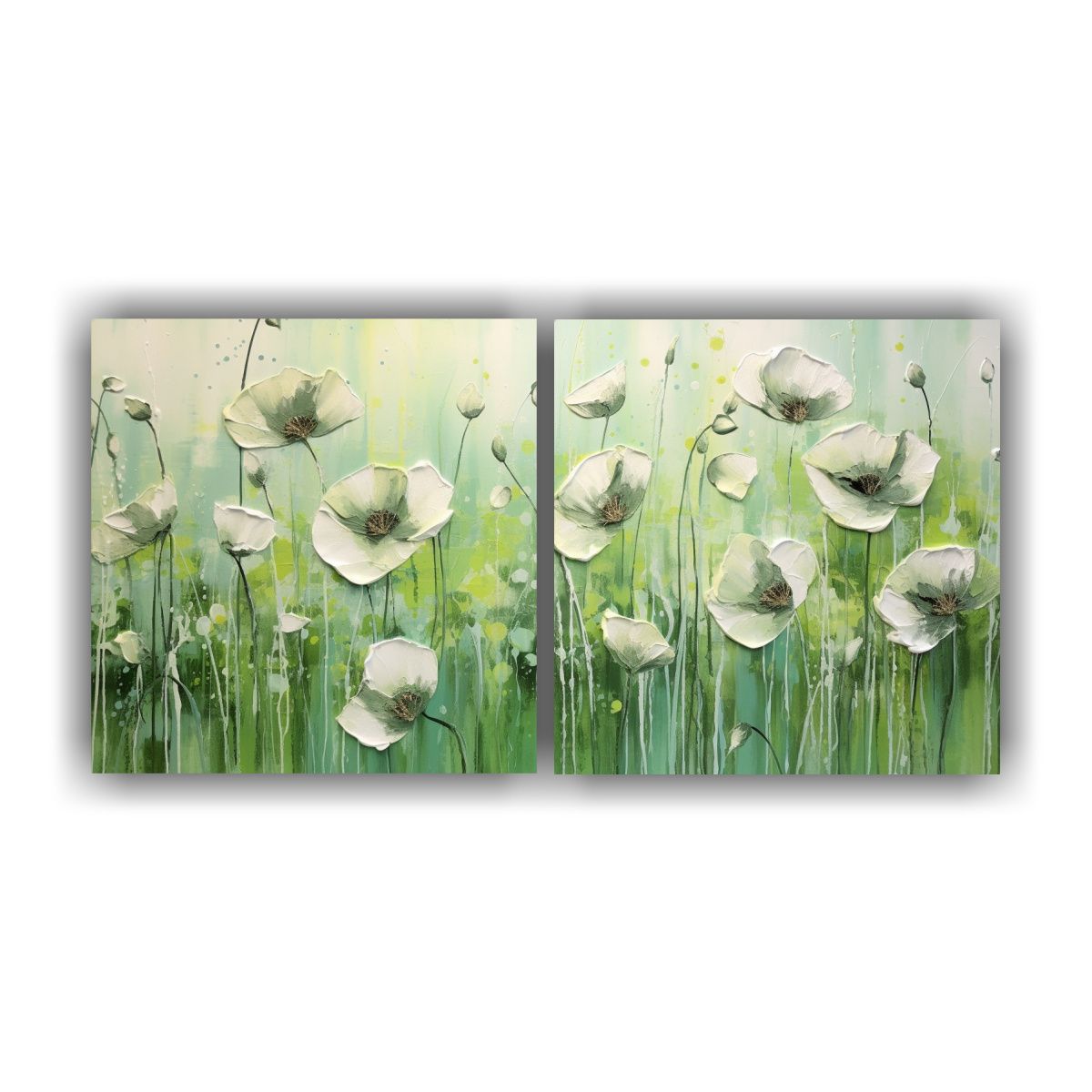 GENERICO - Cuadro Decorativo Estilo Hogar Con Amapolas 60x30 Cm