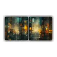 GENERICO - Cuadros Enmarcados De Vidrio Con Movimiento 100x50 Cm