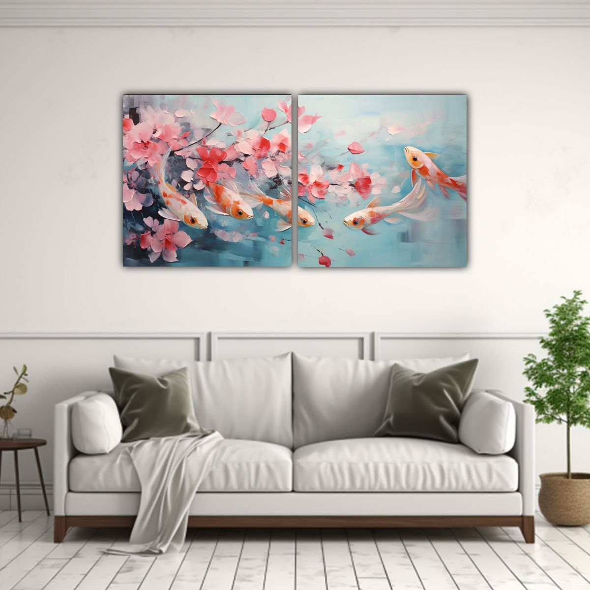 GENERICO - Pinturas Decorativas De Hermoso Ambiente Con Dos 100x50 Cm