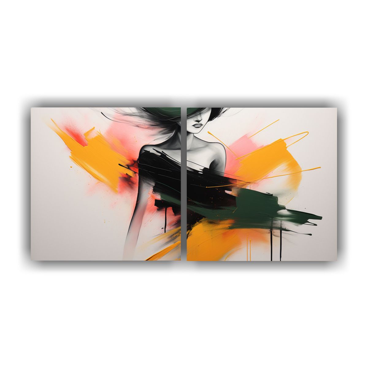 GENERICO - Artes De Pared Abstractas Minimalistas En Mezcla 60x30 Cm