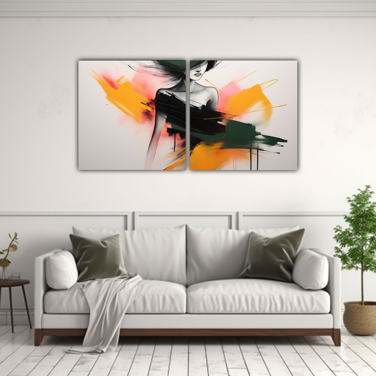 GENERICO - Artes De Pared Abstractas Minimalistas En Mezcla 60x30 Cm