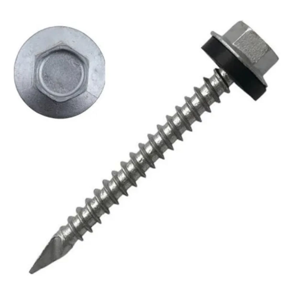 GENERICO - Tornillo Hexagonal Punta Espada 12x1 1/2 pulgadas 100 unidades